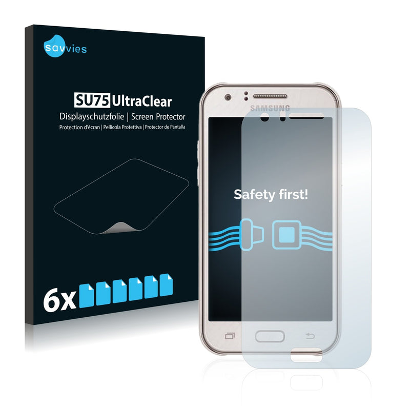 6x Savvies SU75 Screen Protector for Samsung Galaxy J1 Mini