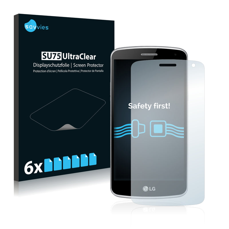 6x Savvies SU75 Screen Protector for LG K5