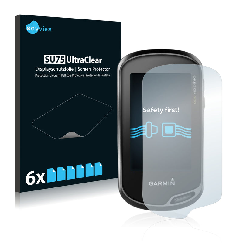 6x Savvies SU75 Screen Protector for Garmin Oregon 700