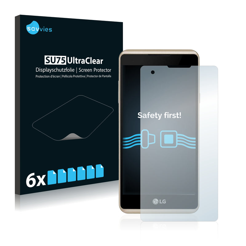 6x Savvies SU75 Screen Protector for LG X Skin