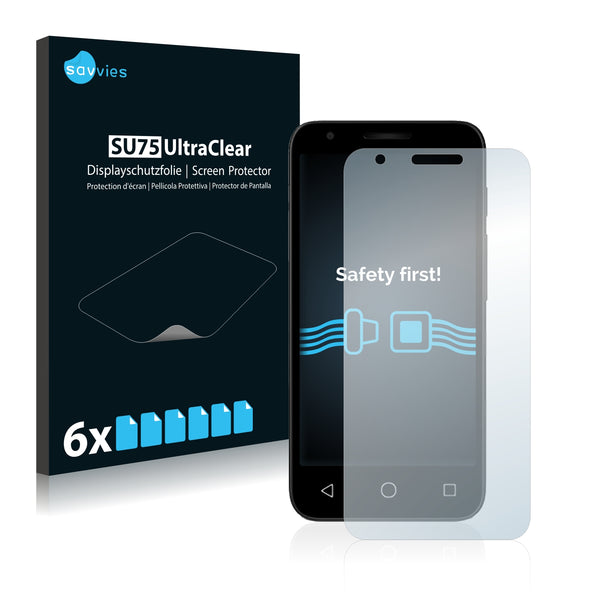 6x Savvies SU75 Screen Protector for Alcatel Dawn