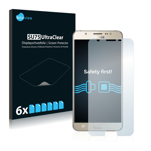 6x Savvies SU75 Screen Protector for Samsung Galaxy J7 Prime