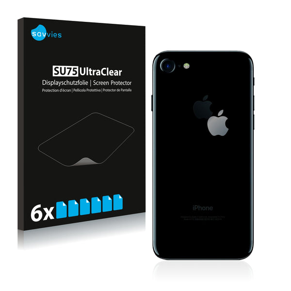 6x Savvies SU75 Screen Protector for Apple iPhone 7 (Logo)