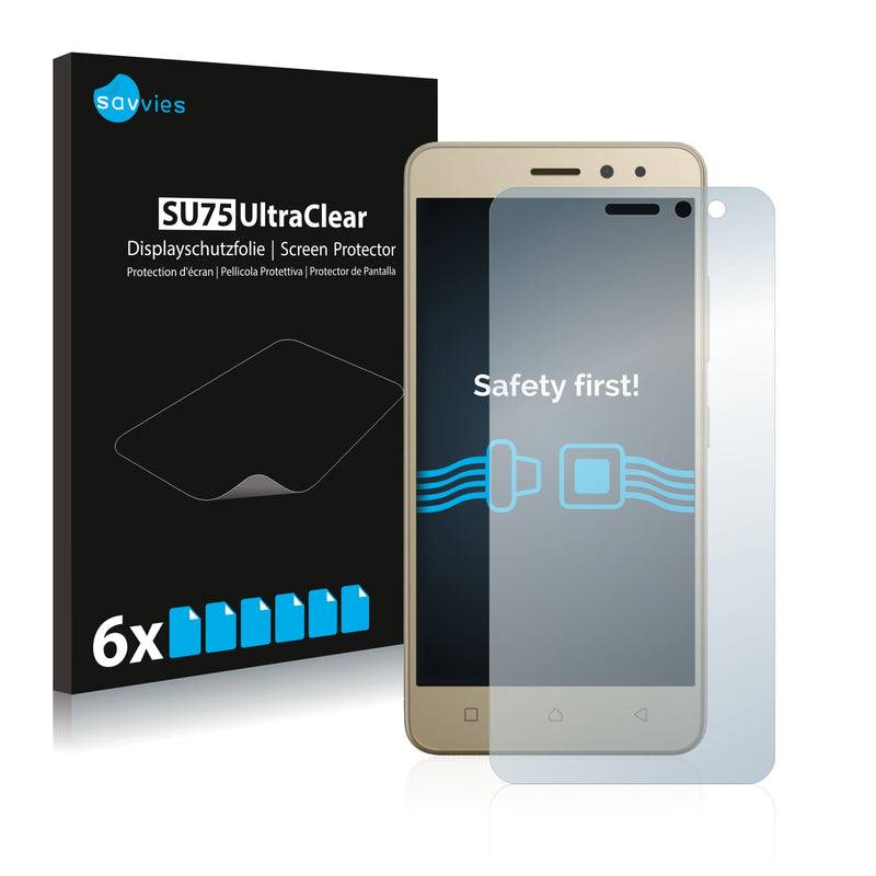 6x Savvies SU75 Screen Protector for Lenovo K6 (5.0)