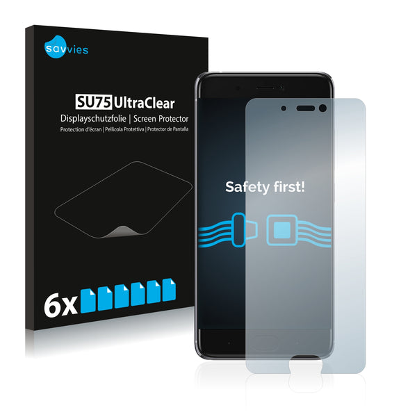 6x Savvies SU75 Screen Protector for Xiaomi Mi 5S