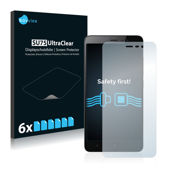6x Savvies SU75 Screen Protector for Xiaomi Redmi Note 3 Pro Special Edition