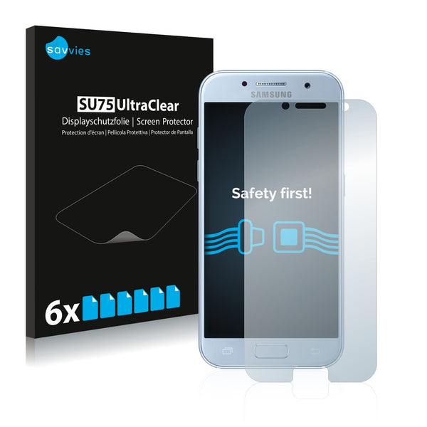 6x Savvies SU75 Screen Protector for Samsung Galaxy A5 2017