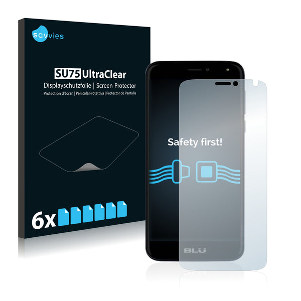 6x Savvies SU75 Screen Protector for BLU Life max