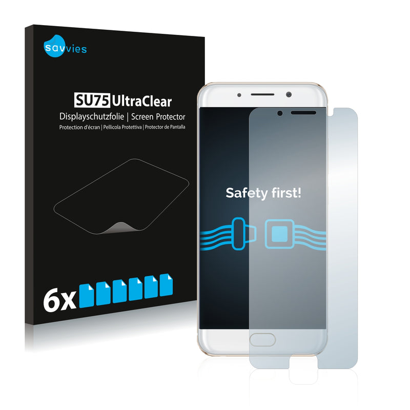 6x Savvies SU75 Screen Protector for Vivo Xplay6