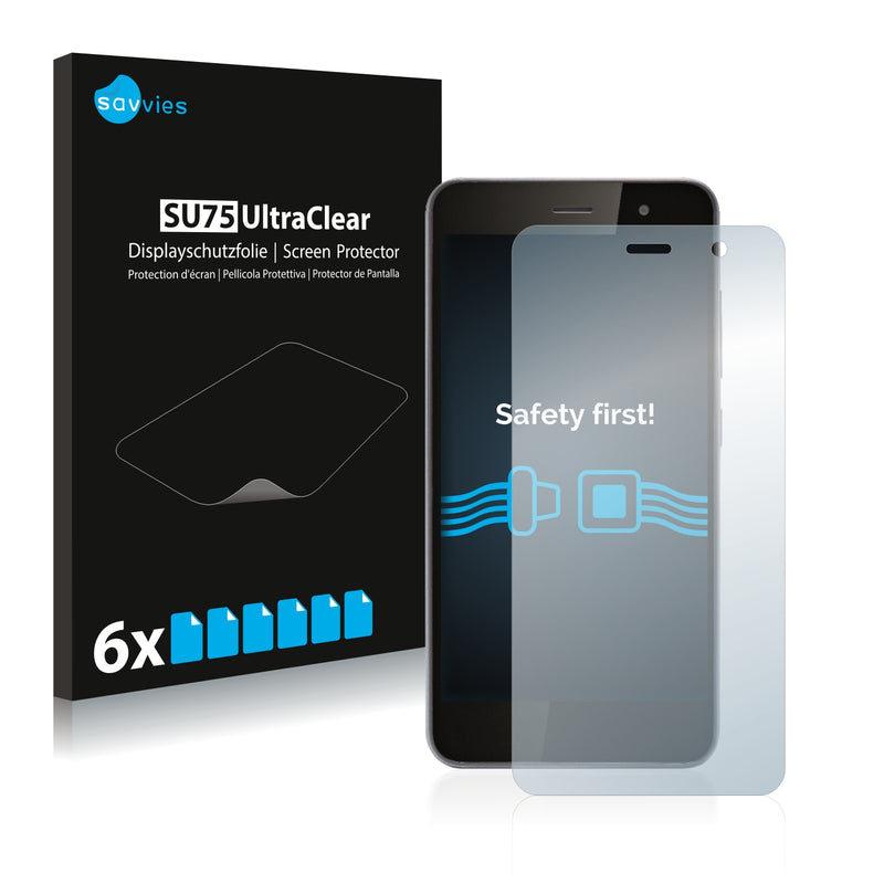 6x Savvies SU75 Screen Protector for Gigaset GS160