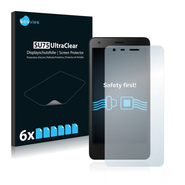 6x Savvies SU75 Screen Protector for Xiaomi Redmi 2 Pro