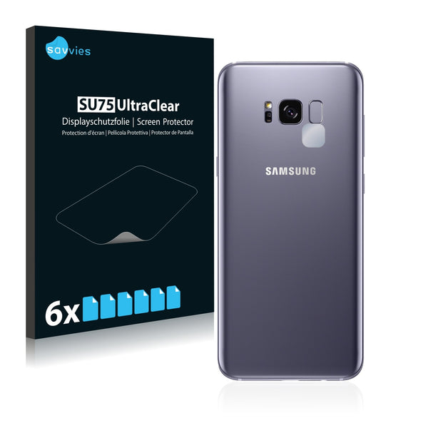 6x Savvies SU75 Screen Protector for Samsung Galaxy S8 Plus (Camera)