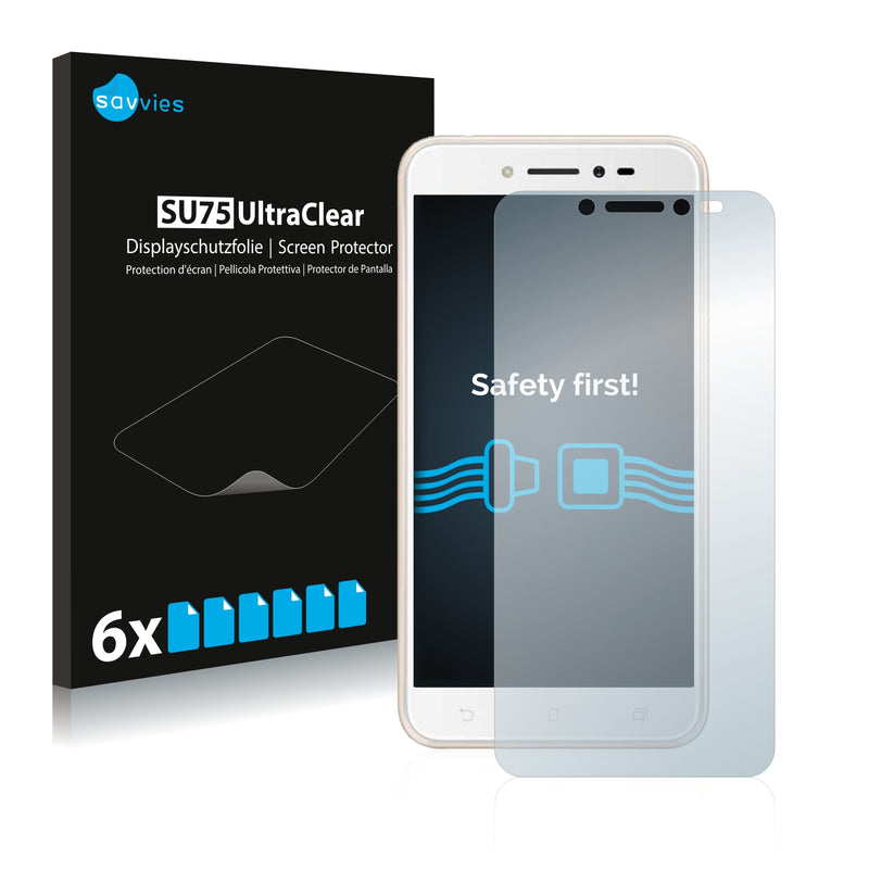 6x Savvies SU75 Screen Protector for Asus ZenFone Life