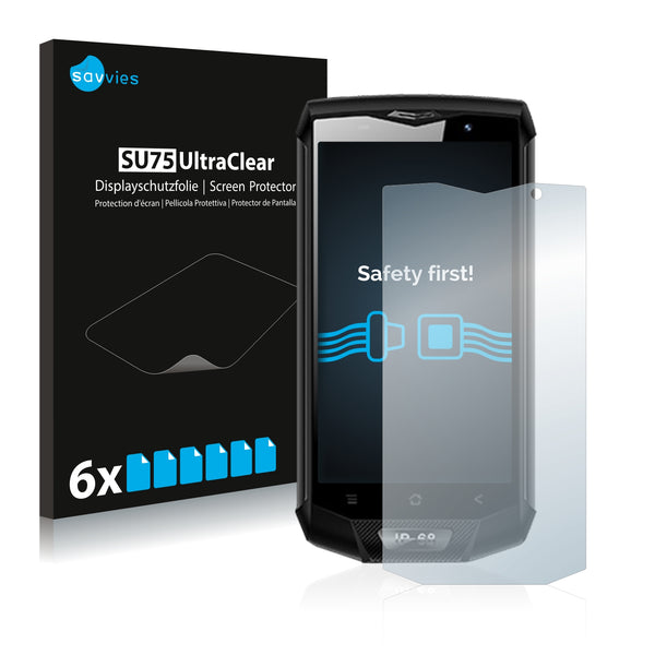 6x Savvies SU75 Screen Protector for Blackview BV8000 Pro