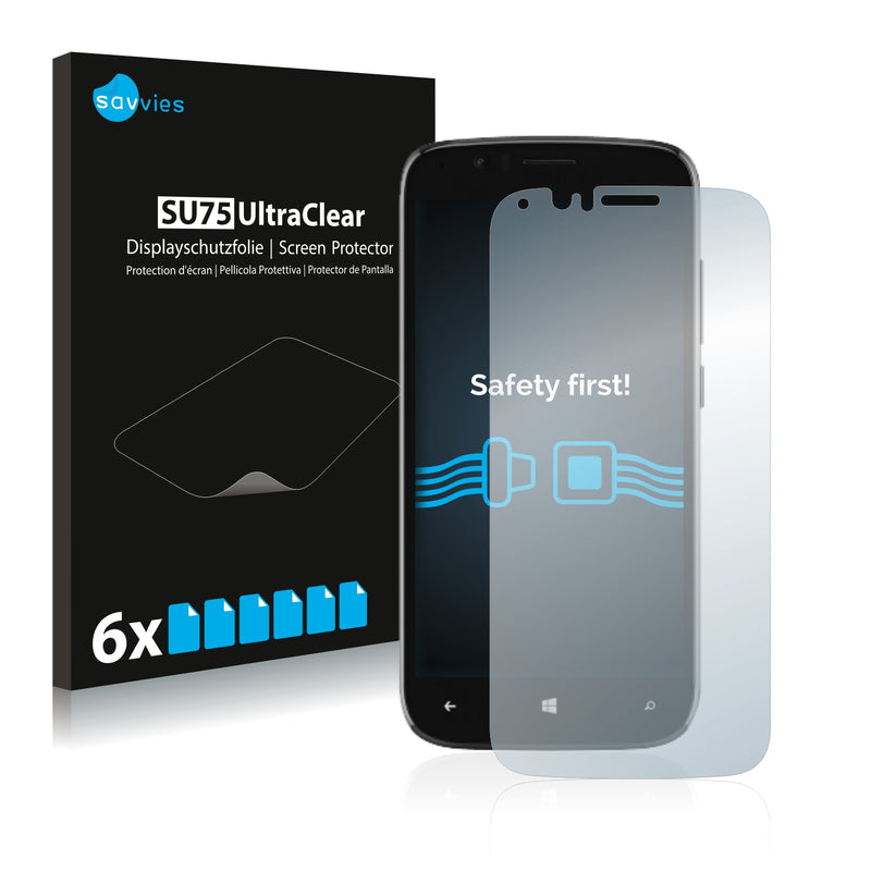 6x Savvies SU75 Screen Protector for Wileyfox Pro