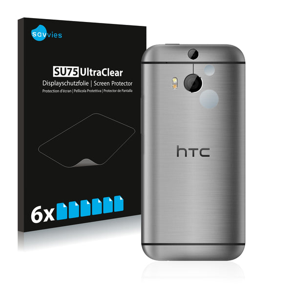 6x Savvies SU75 Screen Protector for HTC One M8 (Camera)
