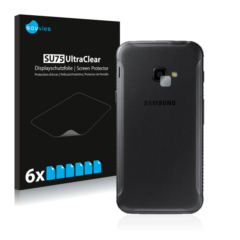 6x Savvies SU75 Screen Protector for Samsung Galaxy Xcover 4 (Camera)