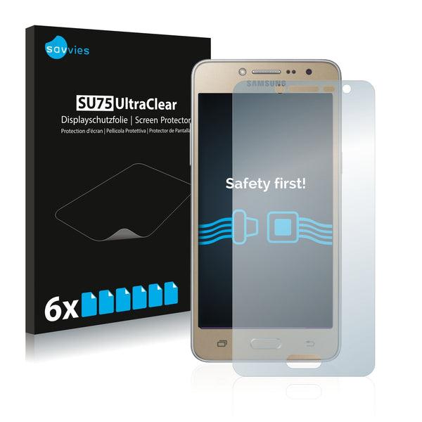 6x Savvies SU75 Screen Protector for Samsung Galaxy Grand Prime Plus