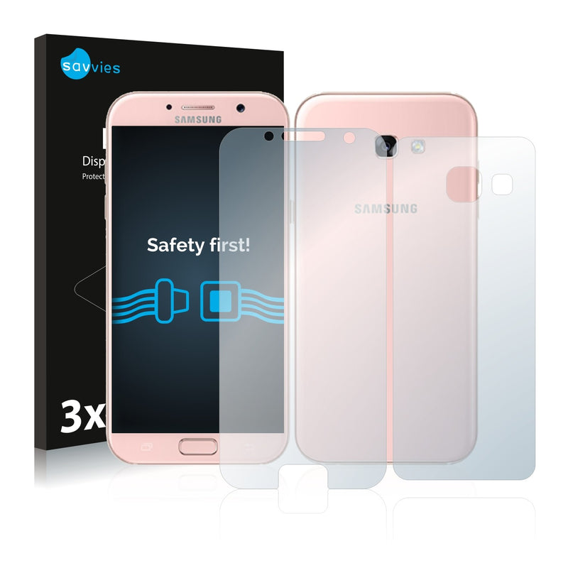 6x Savvies SU75 Screen Protector for Samsung Galaxy A3 2017 (Front + Back)