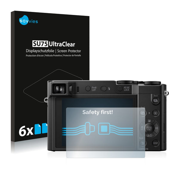 6x Savvies SU75 Screen Protector for Panasonic Lumix DMC-TZ100
