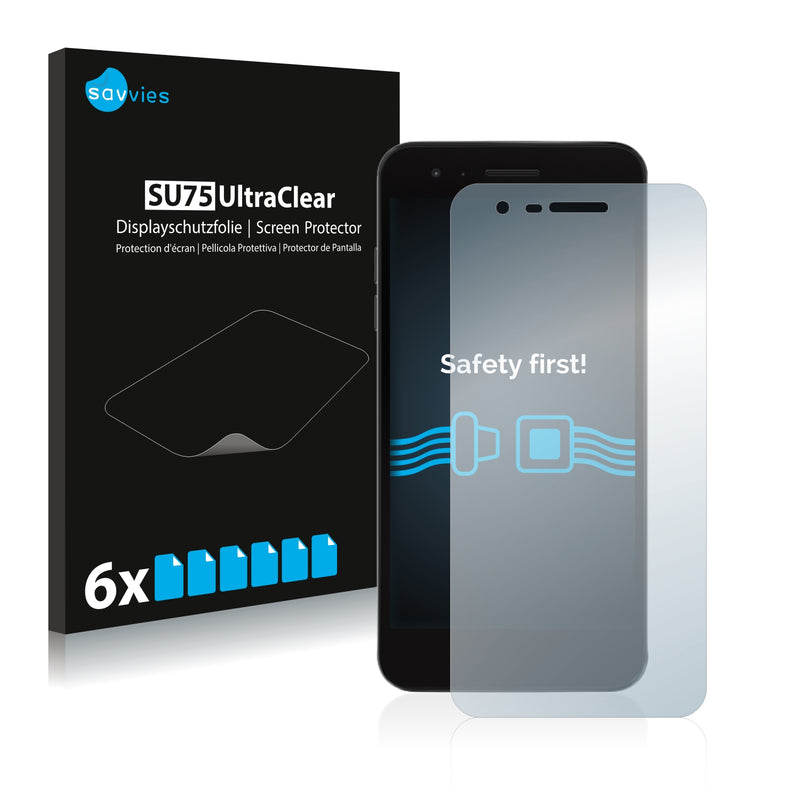 6x Savvies SU75 Screen Protector for LG Aristo 2