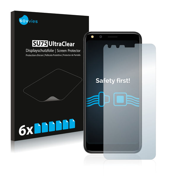 6x Savvies SU75 Screen Protector for Doogee X53