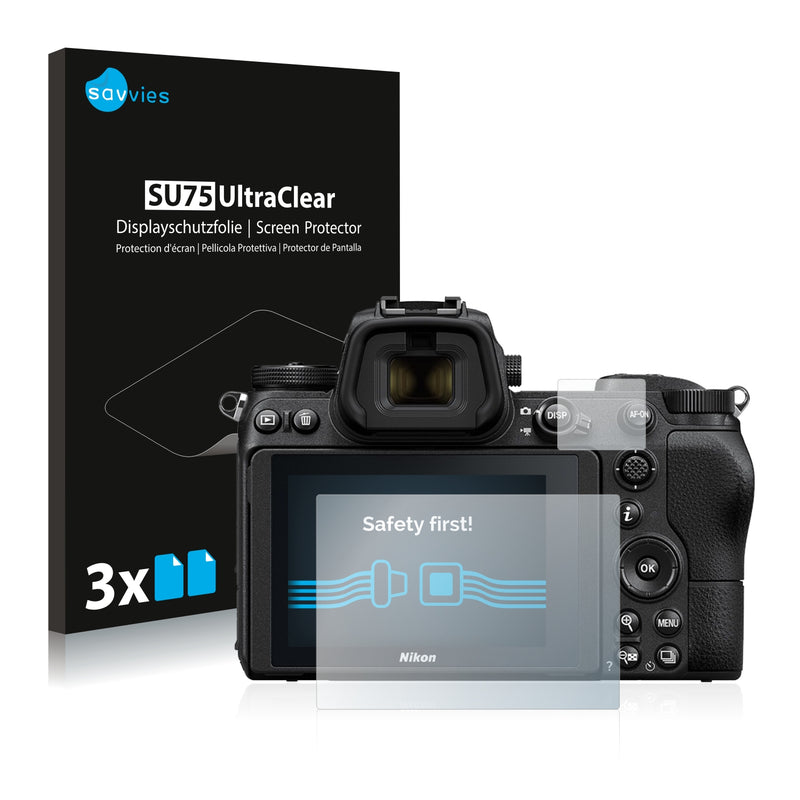 6x Savvies SU75 Screen Protector for Nikon Z 6