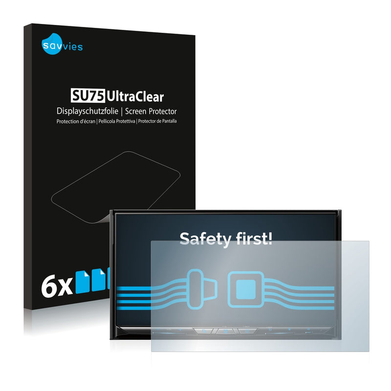 6x Savvies SU75 Screen Protector for Pioneer AVIC-Z910DAB