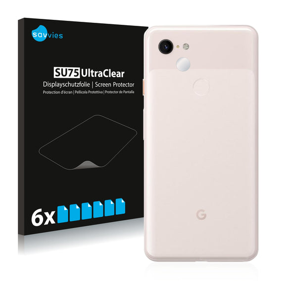 6x Savvies SU75 Screen Protector for Google Pixel 3 XL (Camera)
