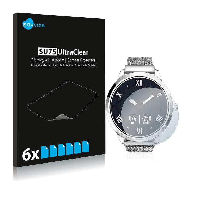 6x Savvies SU75 Screen Protector for Lenovo Watch X