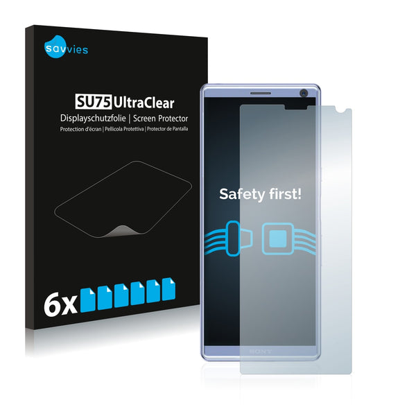 6x Savvies SU75 Screen Protector for Sony Xperia XA3
