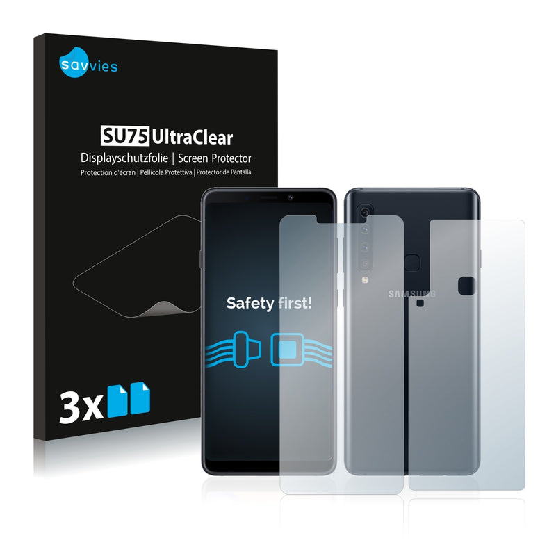 6x Savvies SU75 Screen Protector for Samsung Galaxy A9 2018 (Front + Back)