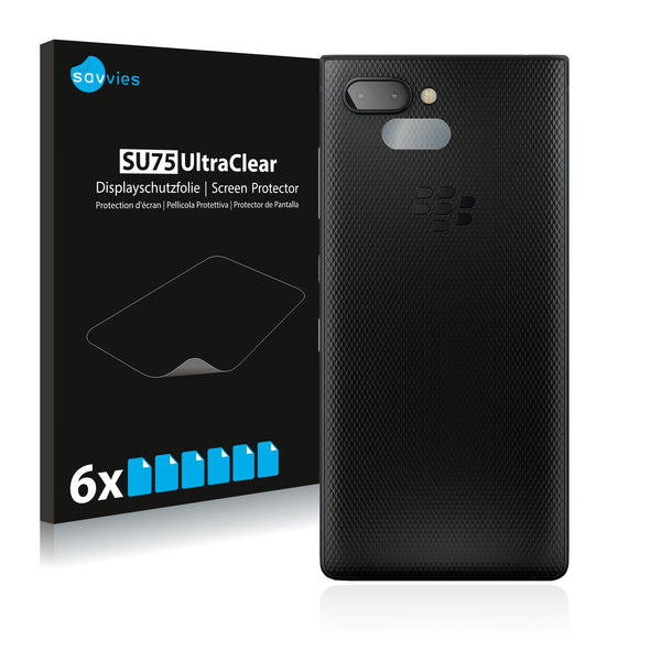 6x Savvies SU75 Screen Protector for BlackBerry Key2 (Camera)