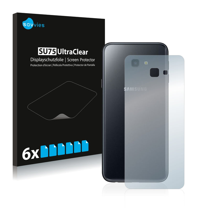 6x Savvies SU75 Screen Protector for Samsung Galaxy J4 Plus (Back)