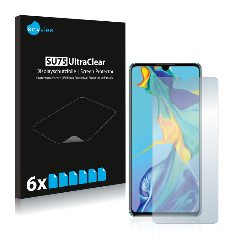 6x Savvies SU75 Screen Protector for Huawei P30