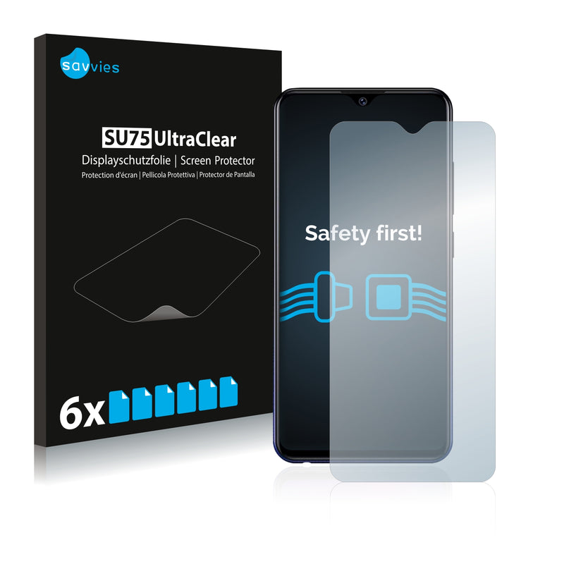 6x Savvies SU75 Screen Protector for Vivo Y91