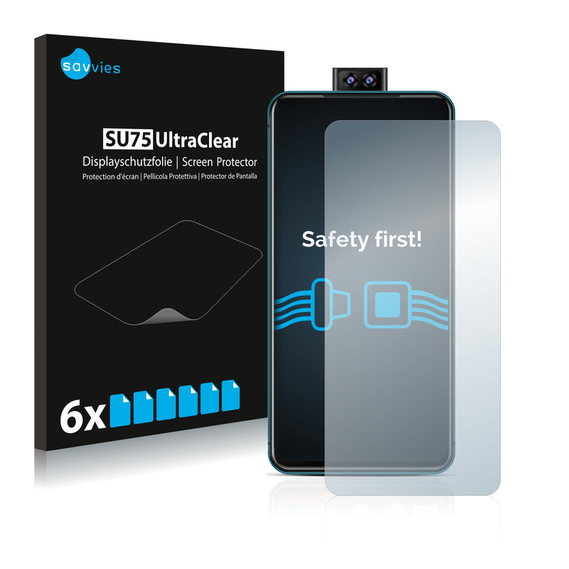 6x Savvies SU75 Screen Protector for Energizer Power Max P18K Pop