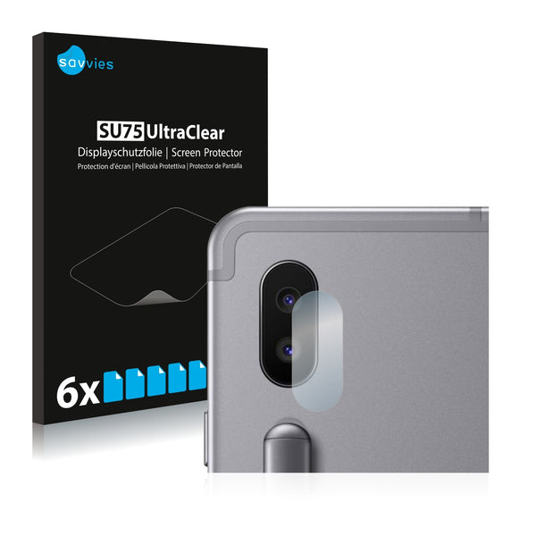 6x Savvies SU75 Screen Protector for Samsung Galaxy Tab S6 WiFi (Camera)