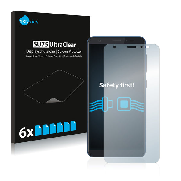 6x Savvies SU75 Screen Protector for ZTE Blade A5 2019