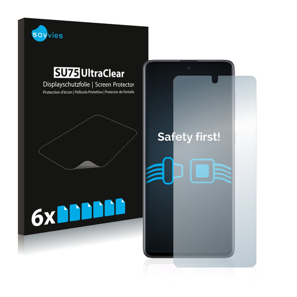 6x Savvies SU75 Screen Protector for Samsung Galaxy A71
