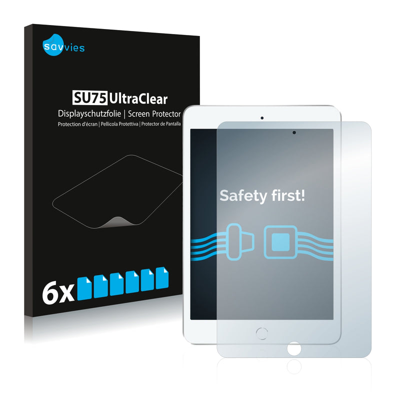 6x Savvies SU75 Screen Protector for Apple iPad Wi-Fi 7.9 2019