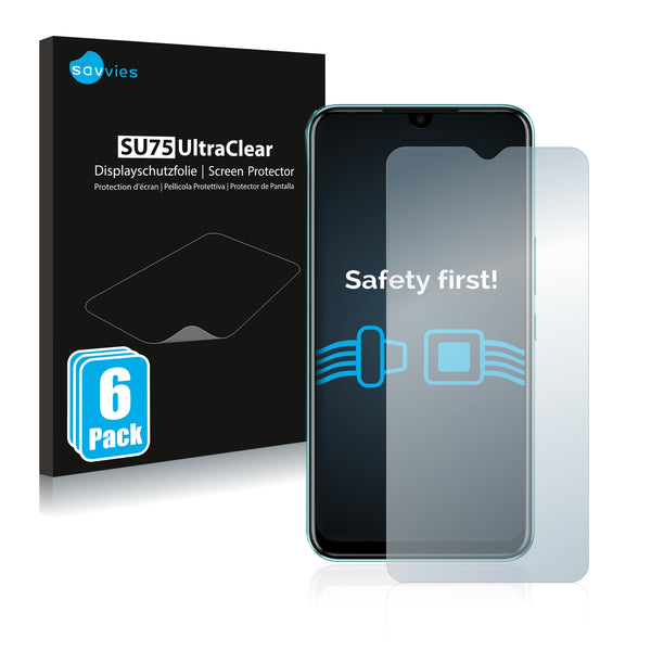 6x Savvies SU75 Screen Protector for Tecno Spark 8