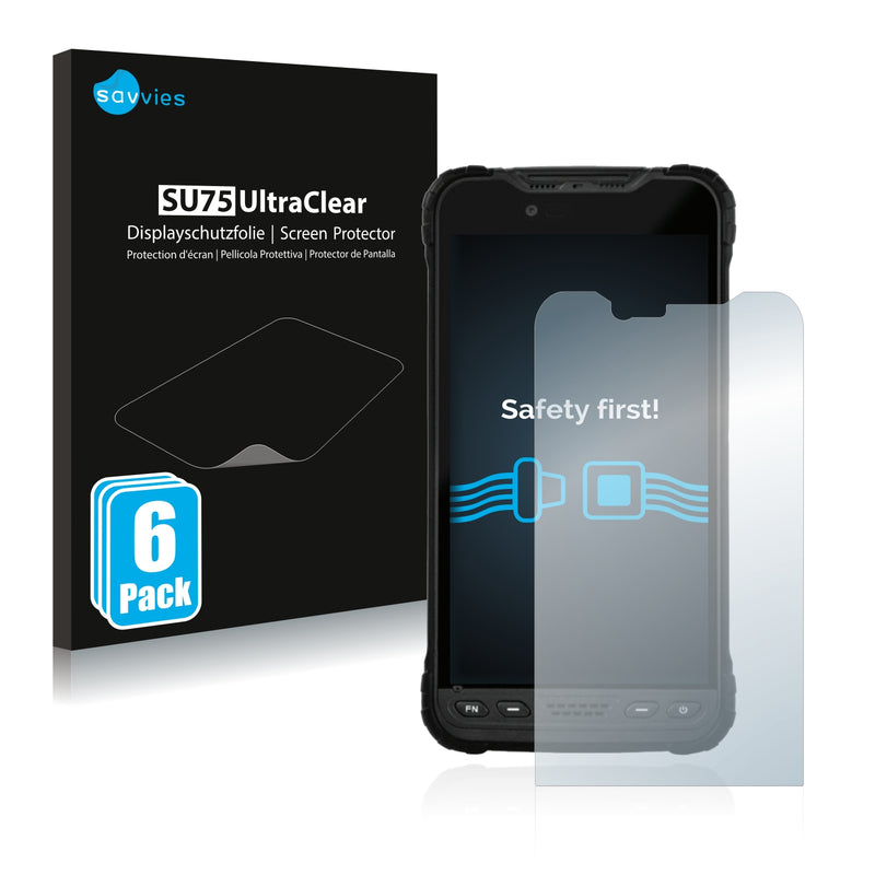 6x Savvies SU75 Screen Protector for Zebra M60