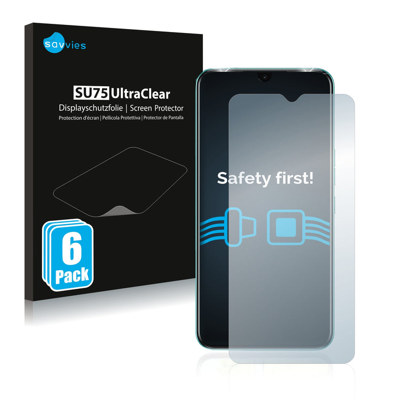 6x Savvies SU75 Screen Protector for Tecno Spark 8T