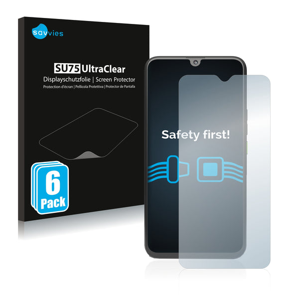 6x Savvies SU75 Screen Protector for 4G Systems Rephone