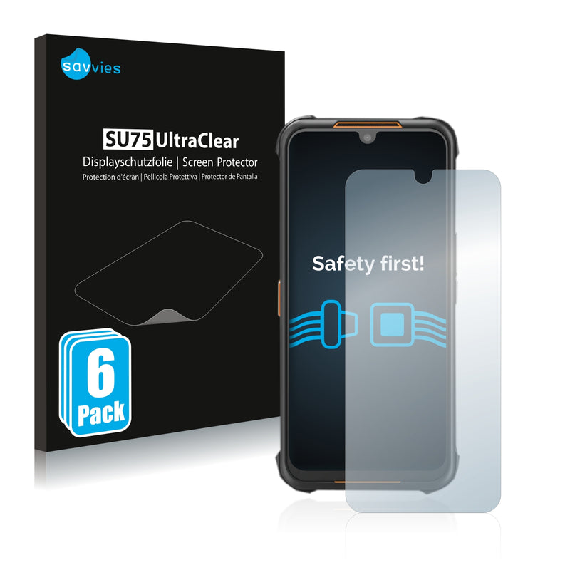 6x Savvies SU75 Screen Protector for AGM H5