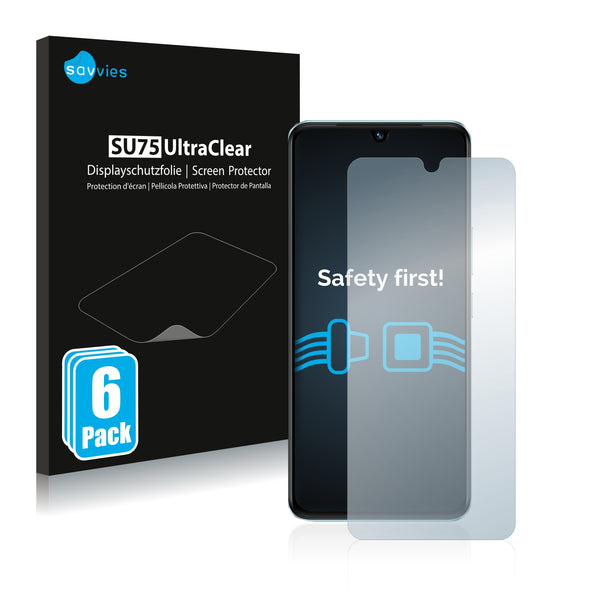 6x Savvies SU75 Screen Protector for Vivo T1 Pro