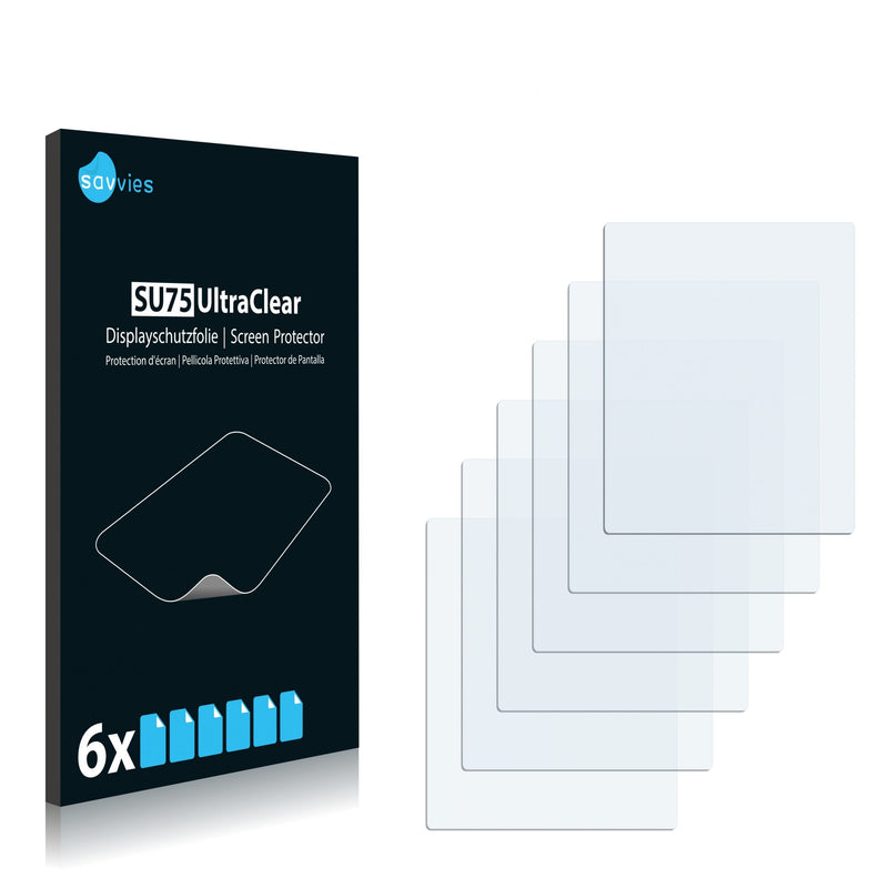 6x Savvies SU75 Screen Protector for Garmin GPSMAP 76S