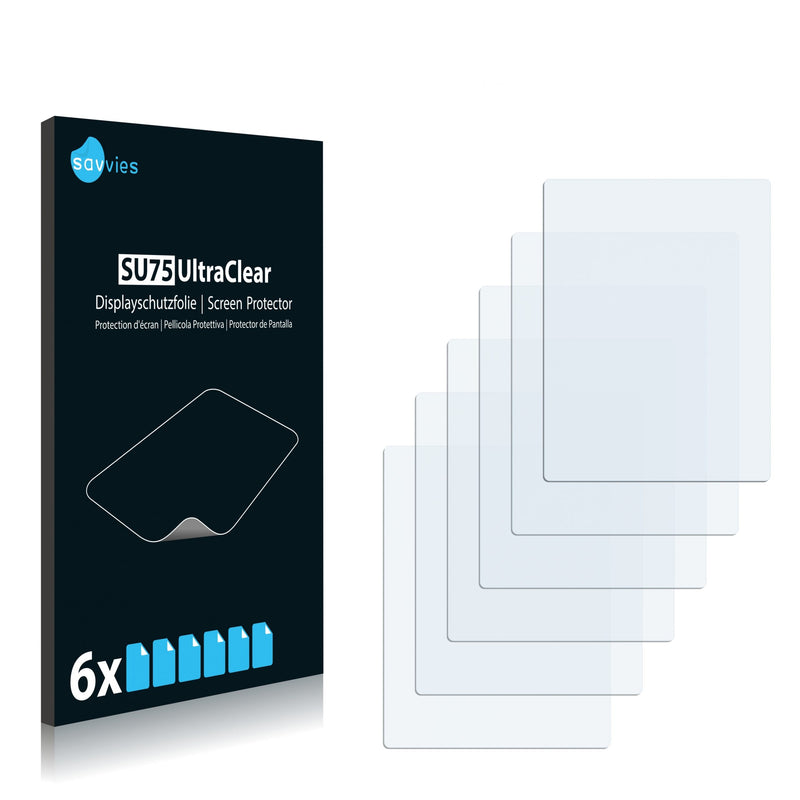 6x Savvies SU75 Screen Protector for Garmin n√ºvi 215