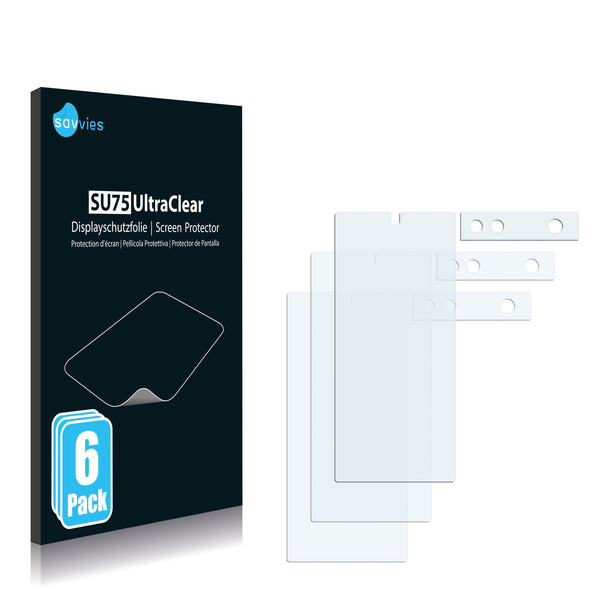6x Savvies SU75 Screen Protector for Google Pixel 6a (Front + cam)